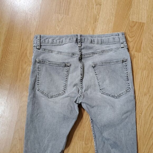 Topman Gray Stretch Skinny Jean Sz32/32 fits like 30/30 - Picture 6 of 13